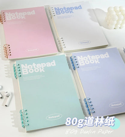 Loose Spiral Notebook Detachable A5 Coil Notebook Ins Good-looking Simple Student Notepad Wholesale cute note books for girls - petguardiansupplies