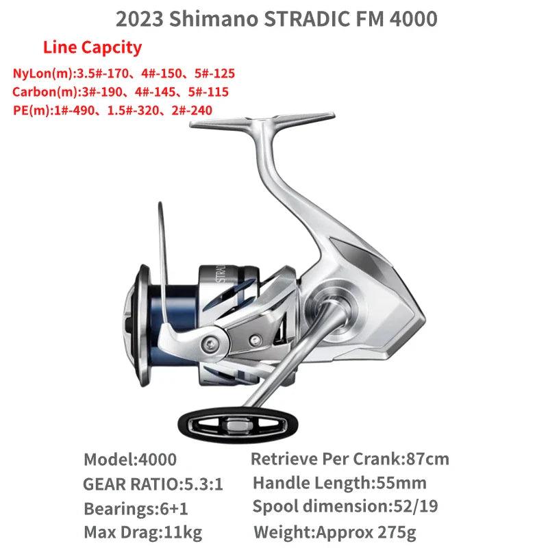 2023 Shimano STRADIC FM 1000S C2000S 2500S 2500SHG C3000 C3000HG C3000XG 3000MHG 4000MHG 4000XG C5000XG Spinning Fishing Reels - petguardiansupplies