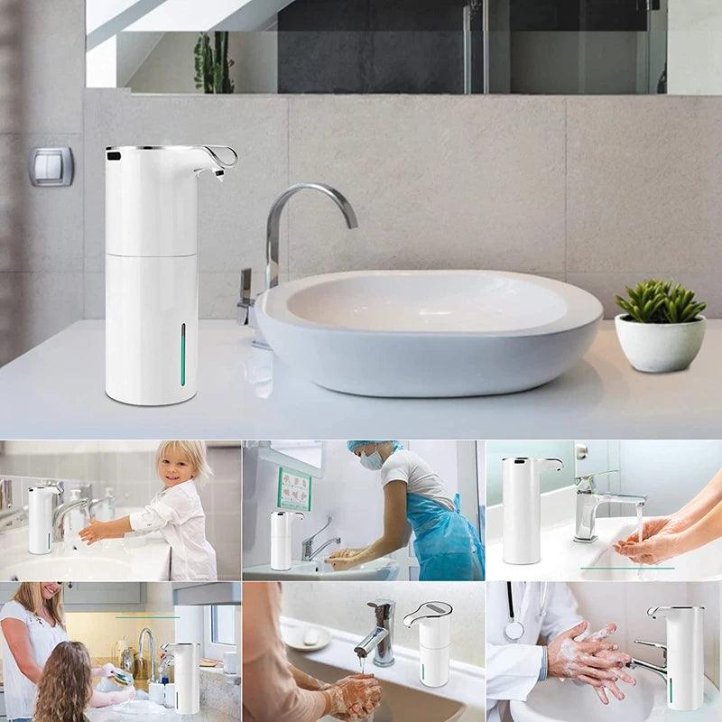 NEW 450Ml Automatic Soap Dispenser Touchless Foaming Soap Dispenser Rechargeable Waterproof Foam Soap Pump Dispenser - petguardiansupplies