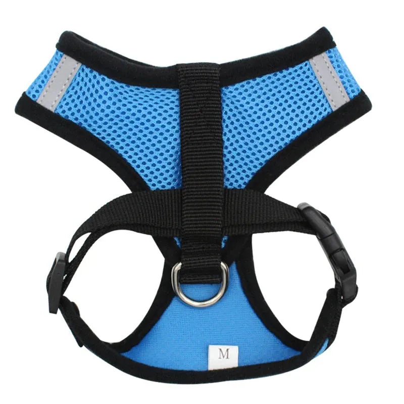 Dog Accessories Breathable Mesh Dog Harness and Leash Set Puppy Cat Harness Vest For Small Dogs Chihuahua arnes para perro 35 - petguardiansupplies