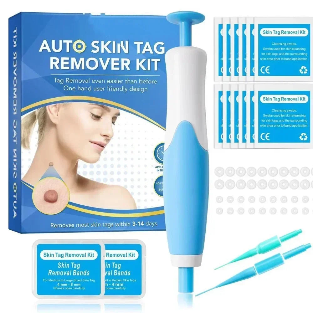 Painless Auto Skin Tag Mole Wart Removal Kit 2-in-1 Facial Body Care Treatments for Beauty Health - petguardiansupplies