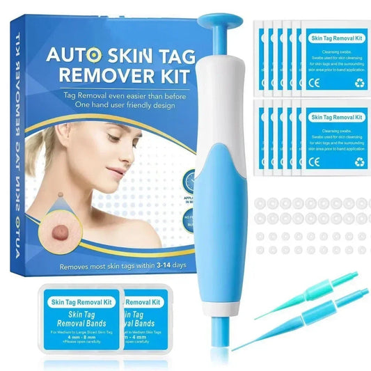 Painless Auto Skin Tag Mole Wart Removal Kit 2-in-1 Facial Body Care Treatments for Beauty Health - petguardiansupplies