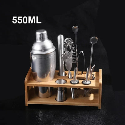 UPORS Stainless Steel Cocktail Shaker Mixer Wine Martini Boston Shaker For Bartender Drink Party Bar Tools 550ML/750ML - petguardiansupplies