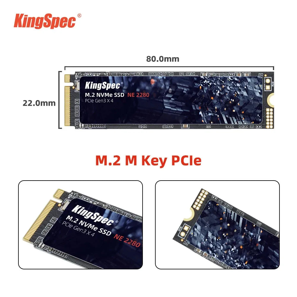 KingSpec M2 SSD NVMe 256GB 512GB 1TB 128GB M.2 NMVe 2280 PCIe 3.0 Hard Disk Internal Solid State Drive for Laptop Desktop - petguardiansupplies