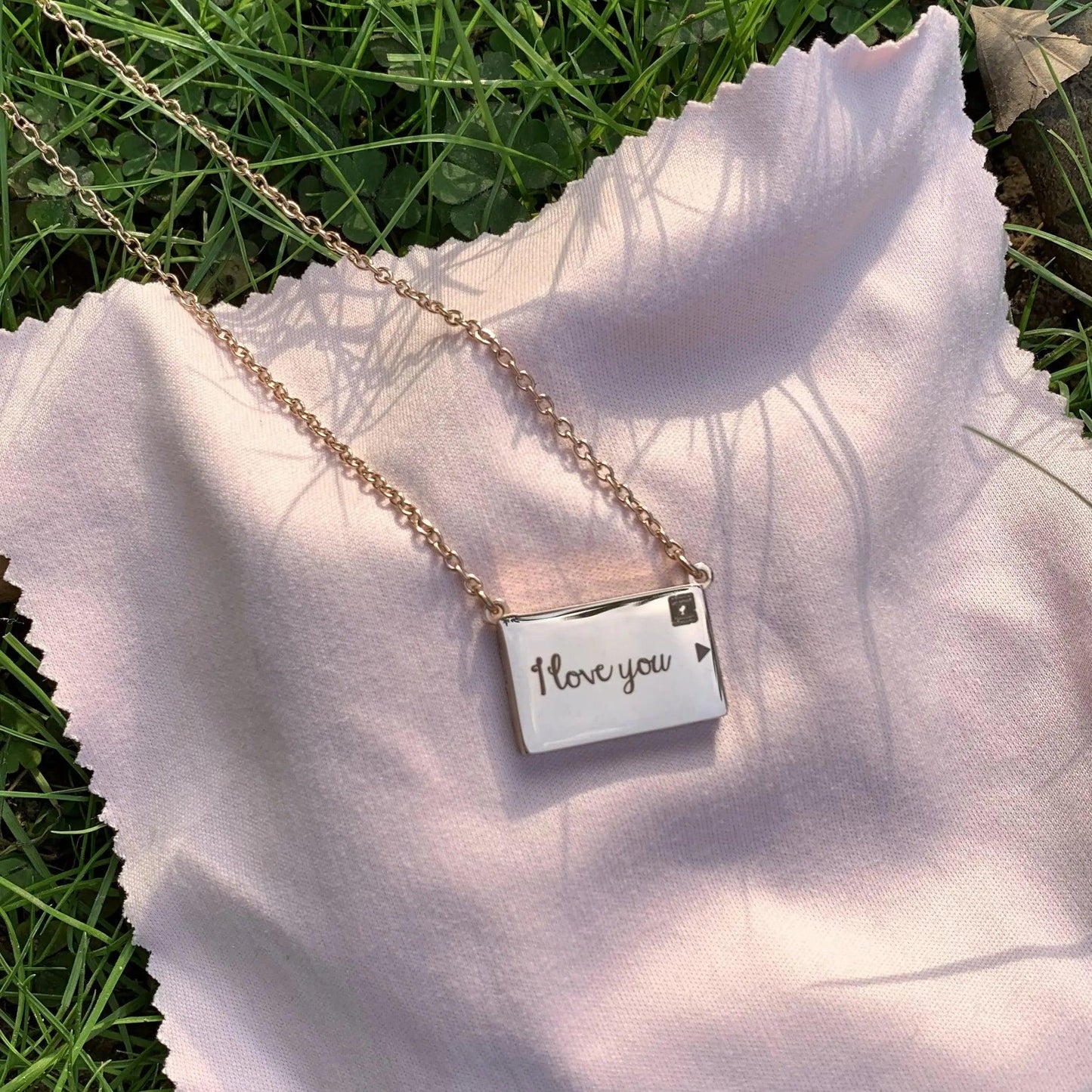 Stainless Custom Photo Message Envelope Necklace Pull-Out Envelope Pendant for Women Customized Name Jewelry Gift Mother's Day - petguardiansupplies