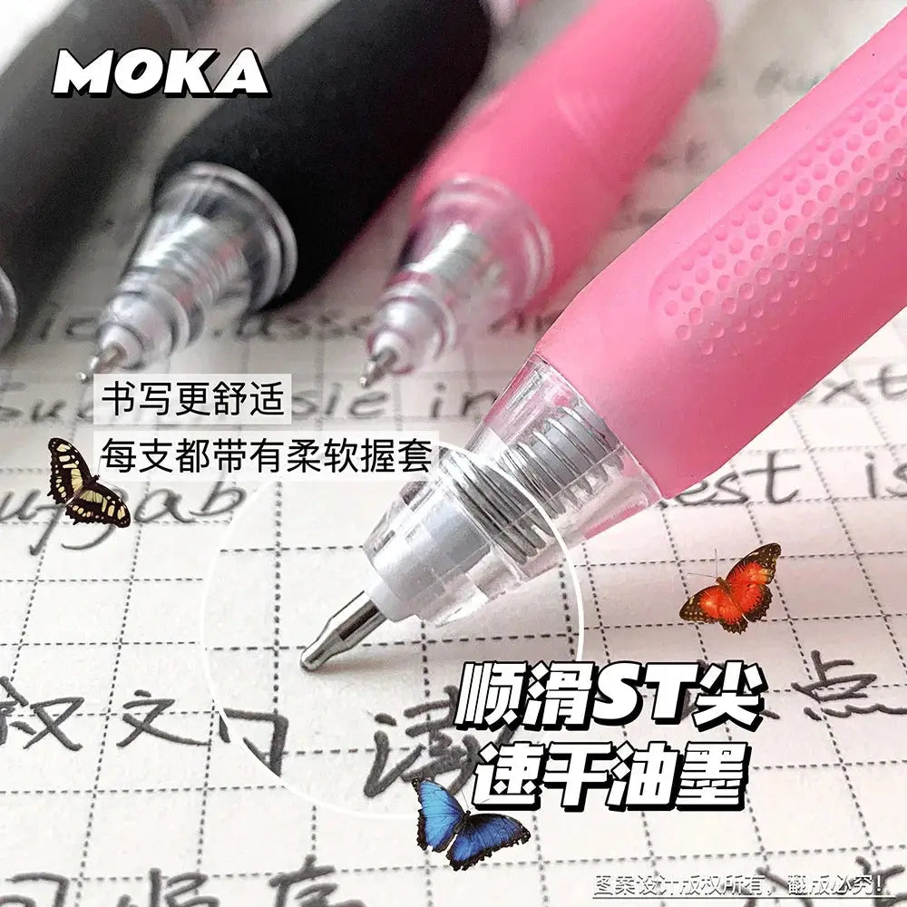 6pcs/set Butterfly Series Cute Gel Pen ST Nib Kawaii Pen Set Japanese Kawaii Stationery School Supplies Aesthetic Pens - petguardiansupplies