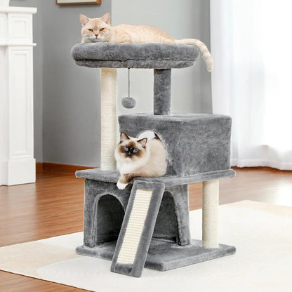 Speedy Pet Multifunctional Chair Creative Cube House with Scratching Removable Pad Cushions Pet Activity Cat Tree with Ball - petguardiansupplies