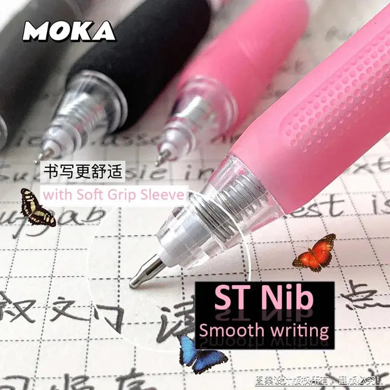 6pcs/set Butterfly Series Cute Gel Pen ST Nib Kawaii Pen Set Japanese Kawaii Stationery School Supplies Aesthetic Pens - petguardiansupplies