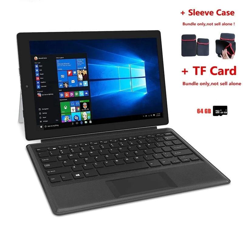 2in1 Tablet PC Hot Sale 12.2 INCH 2GBDDR+64GB W122 Windows 10 N4000 With Docking Keyboard Dual Cameras HDMI-Compatible WIFI - petguardiansupplies