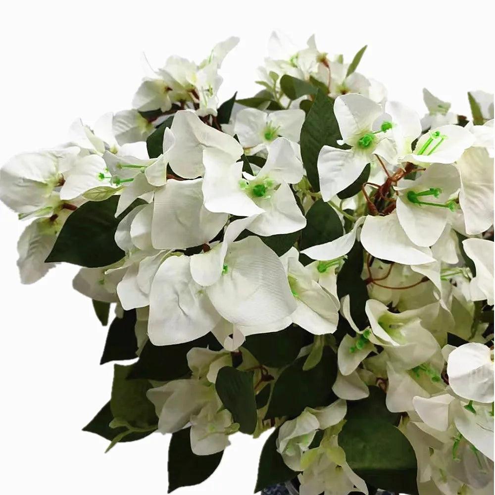 New Arrival 6pcs Silk Bougainvillea Glabra Artificial 3 Forks Bougainvillea Spectabilis Flower Branches - petguardiansupplies