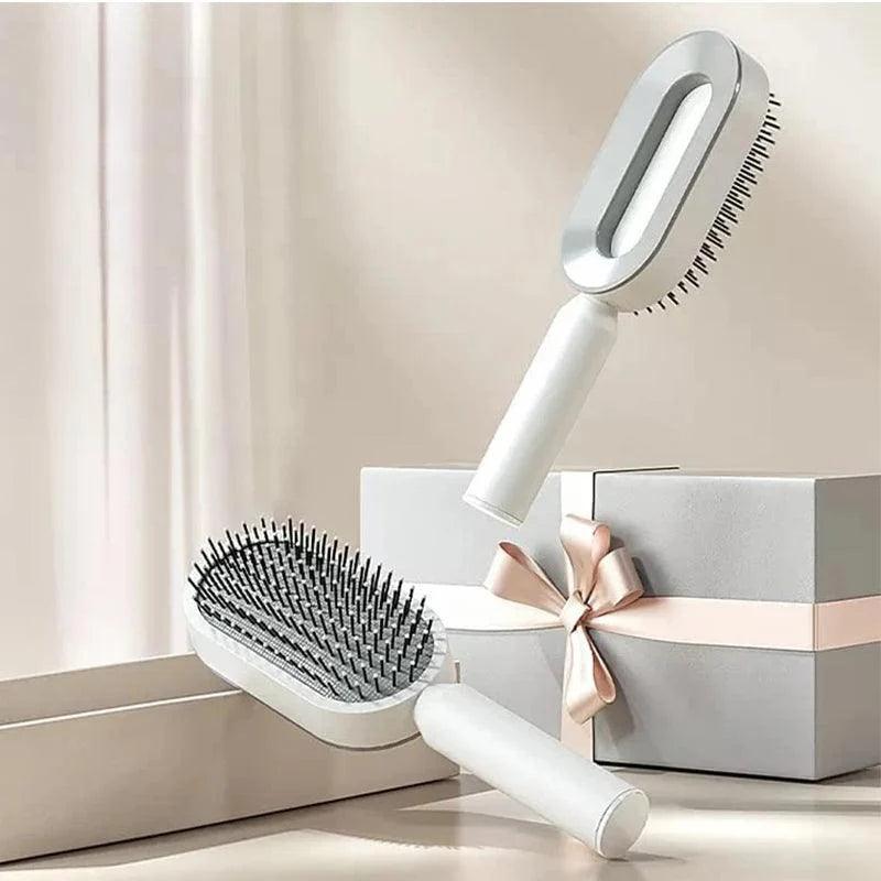 Self Cleaning Hair Brush, 3D Air Cushion Hair Brushes for Women, Airbag Massage Combs for Women, Hair Brush for Thick Hair - petguardiansupplies