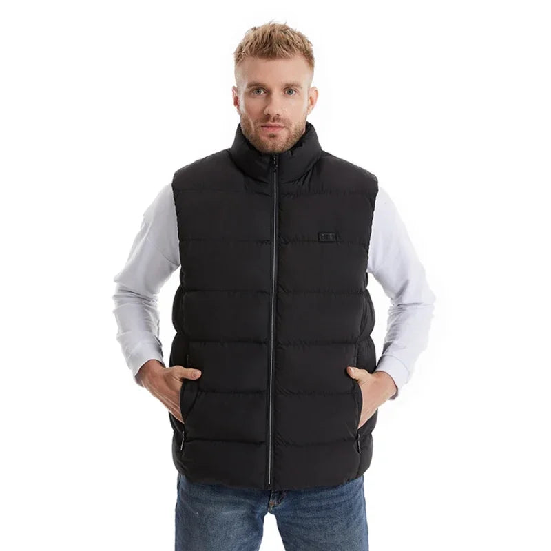 Outdoor USB Heating Vest Warming Vest Winter Flexible Electric Thermal Clothing Fishing Hiking Warm Clothes - petguardiansupplies