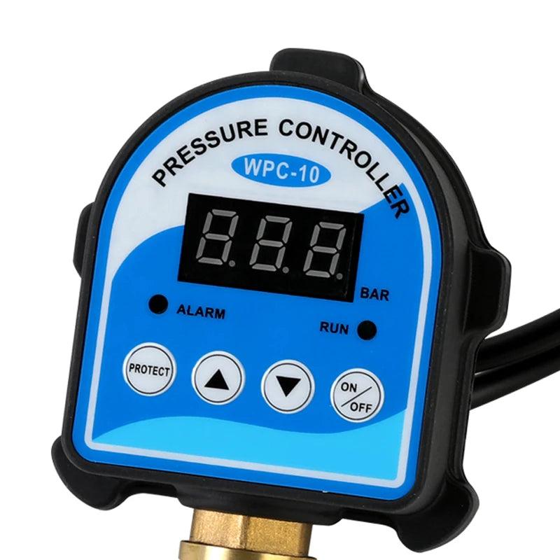 1pc 220V Automatic Eletronic Digital Display Pressure Controller Switch WPC-10 Oil Water Booster Pump Air Compressor Vacuum - petguardiansupplies