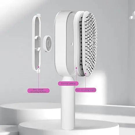 Self Cleaning Hair Brush, 3D Air Cushion Hair Brushes for Women, Airbag Massage Combs for Women, Hair Brush for Thick Hair - petguardiansupplies