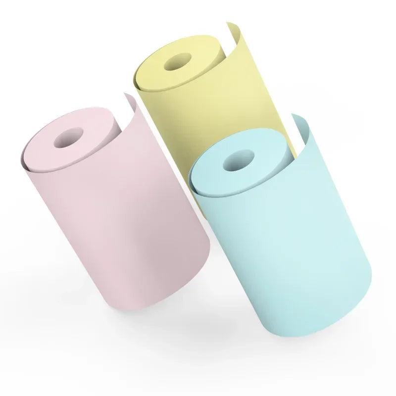 57MM Rolls Printing Paper for Mini Printer Kids Instant Print Camera Thermal Label Self-adhesive Sticker Paper Print Photo Note - petguardiansupplies