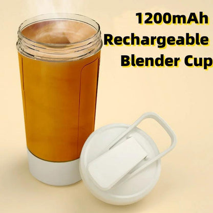 400ML 14oz Electric Protein Powder Mixing Cup Automatic Shaker Mixer Shake Bottle Milk Coffee Blender Kettle fro Gym 1200mAh - petguardiansupplies