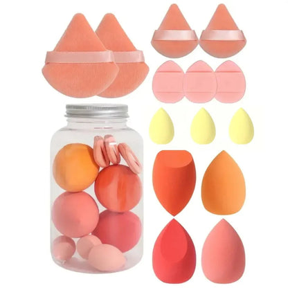 Cosmetic Puff Makeup Sponge 14Pcs Set Foundation Blender Beauty Egg Powder Puffs Women Makeup Tools - petguardiansupplies