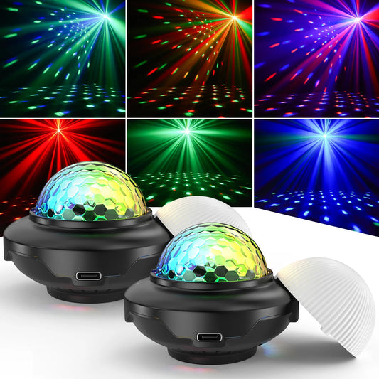 2PCS USB LED Mini Voice-Activated Magic Ball Light Disco Ball - petguardiansupplies