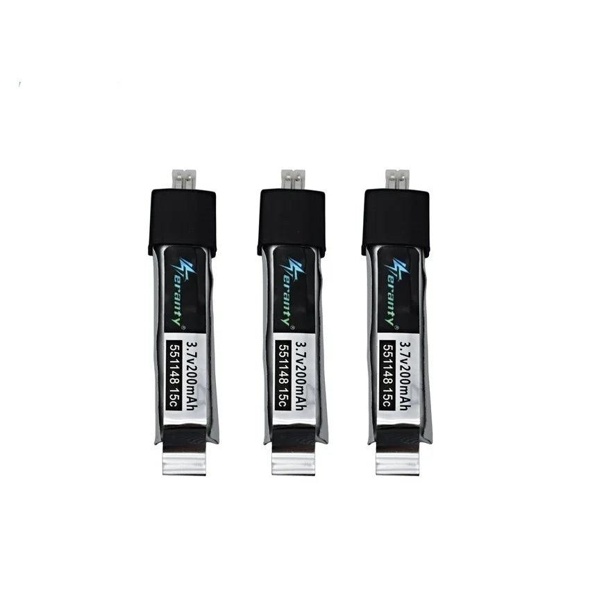 1-10PCS 551148 Battery For WLtoys F929 V911 Helicopter F939 RC Drone 15C 3.7V 200mAh Rechargeable Batteries - petguardiansupplies