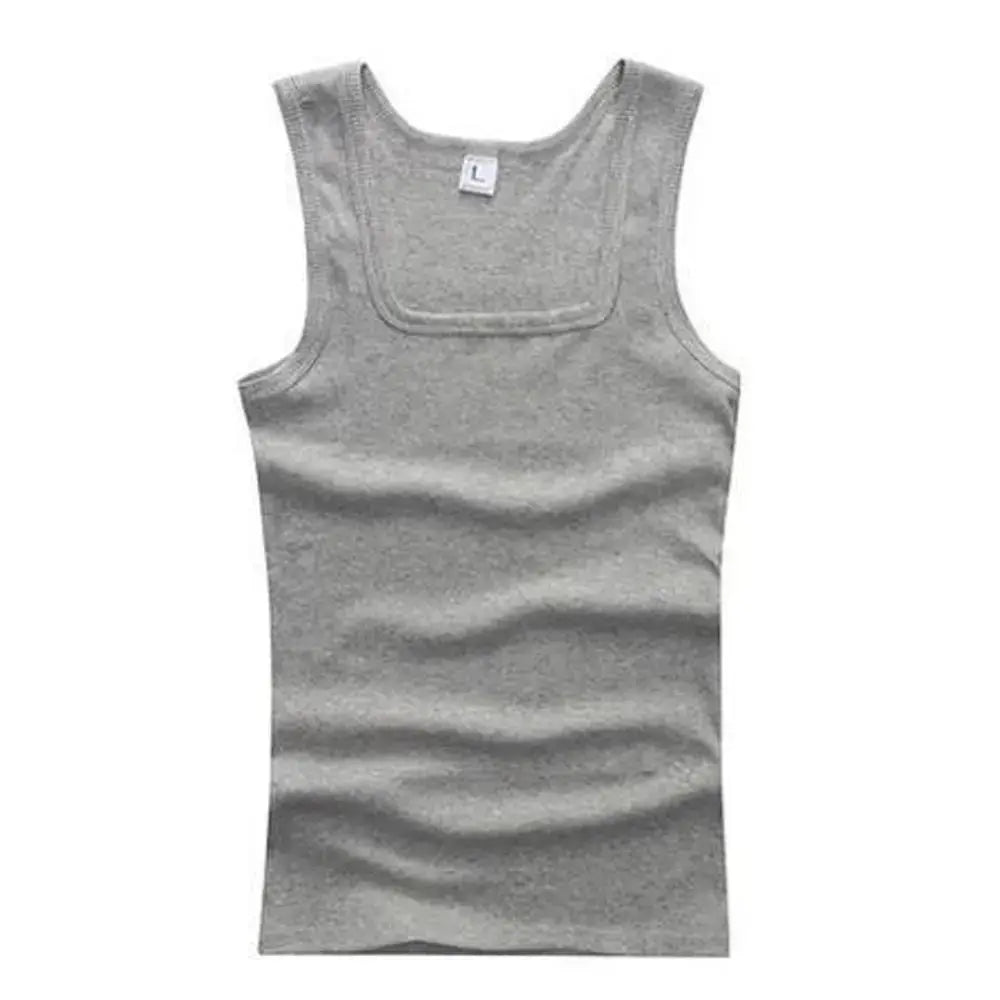 Hot Sale Summer Male clothes Women Basic Elastic tank top Pure Cotton Sleeveless Men's t-shirt Bodybuilding Fitness T-shirt - petguardiansupplies