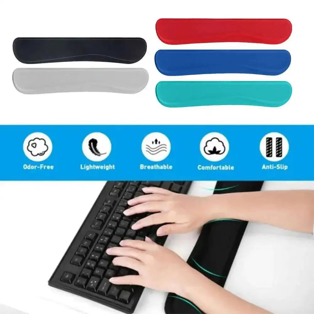 Keyboard Wrist Rest Pad Mouse Pad Memory Foam Superfine Fibre For  Computer Gaming Keyboard Raised Platform Hands - petguardiansupplies