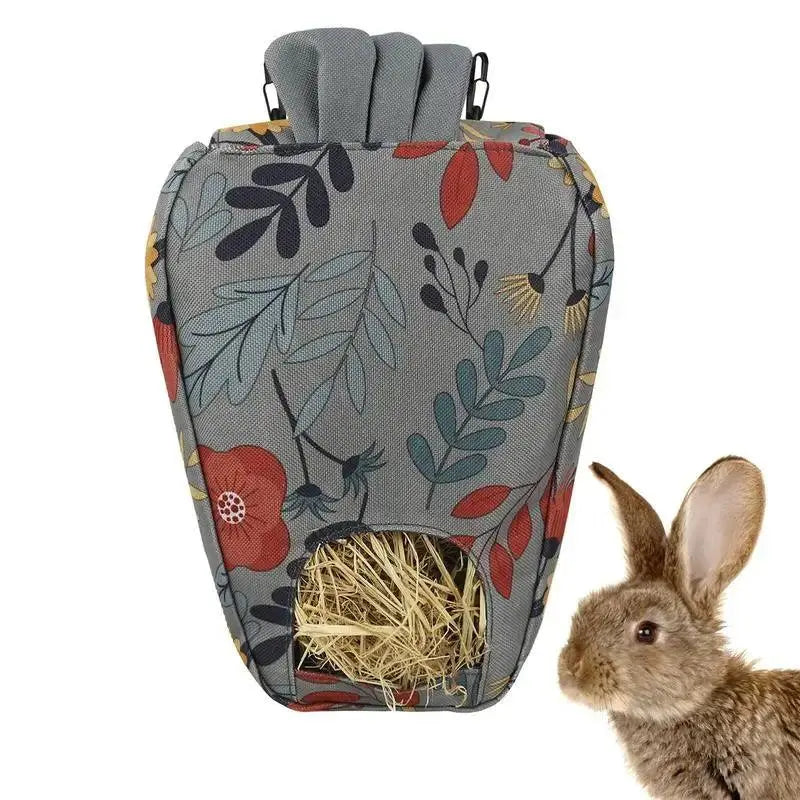 Rabbit Feeder Bag Food Grass Hay Feeder For Pet Chinchillas Dutch Pig Feeding Bag Feeder Bag Hay Food For Small Pets - petguardiansupplies