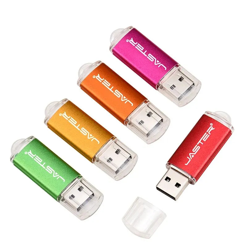 Mini Metal USB Flash Drive 64GB Black Red Memory Stick Creative Gift Pen Drive 32GB Green Blue USB Stick 16GB Colorful U Disk - petguardiansupplies