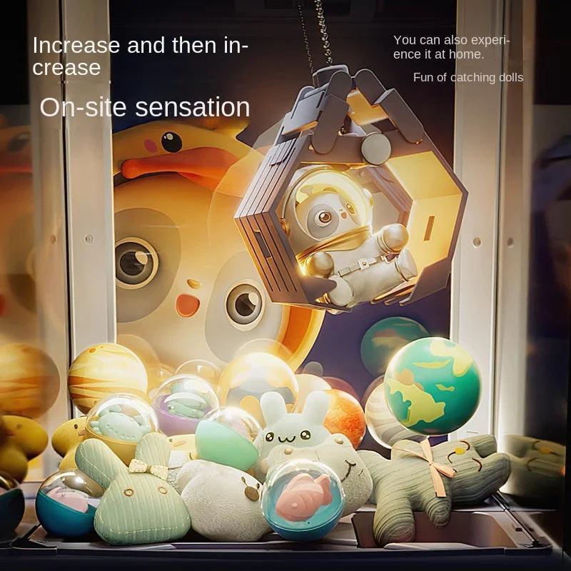 DIY Automatic Doll Machine Kids Coin Operated Play Game Mini Claw Catch Toy Crane Machines Music Doll for Christmas gifts - petguardiansupplies