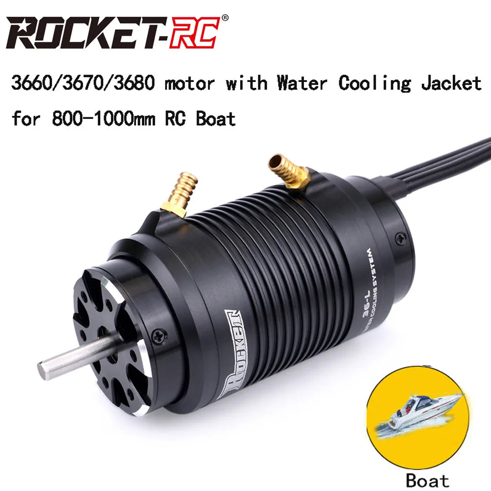 Rocket RC 3660 3670 3680 3250KV 2600KV 880KV 1100KV 4300KV Brushless Motor for M41 Catamaran Spartan 800mm-1000mm RC Boat - petguardiansupplies