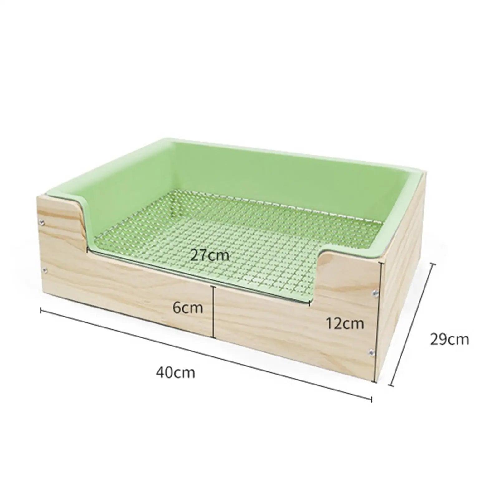 2 in 1 Rabbit Hay Feeder Box,Bunny Feeding Manger,Food Feeding Manger,Hay Holder with Toilet for Hamster,Bunny,Small Animals - petguardiansupplies