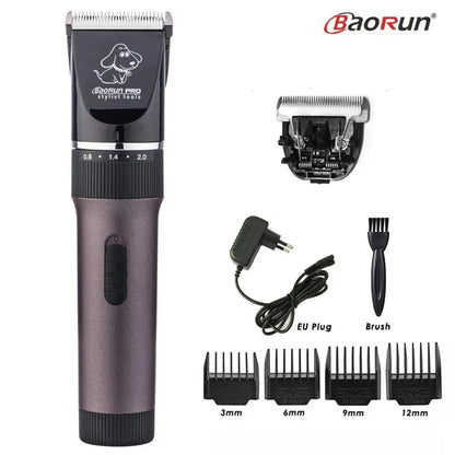 BaoRun P6 Professional Dog Hair Trimmer Rechargeable Pet Cat Grooming Clipper Shaver Low-noise Electric Cutters Haircut Machine - petguardiansupplies