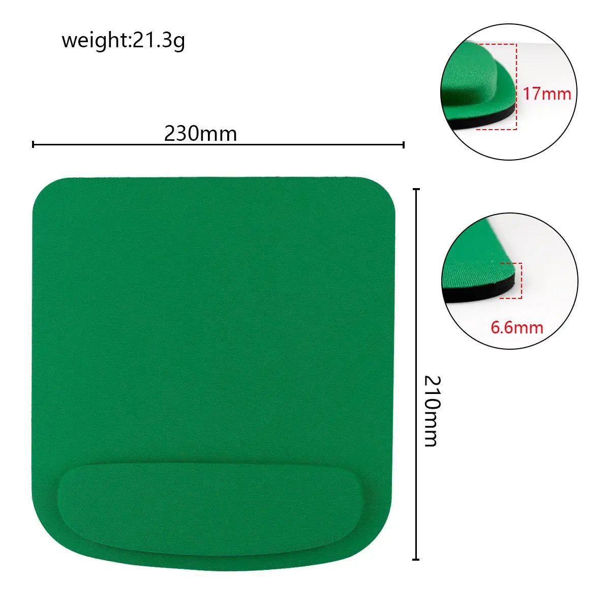 Computer Game Mouse Pad Environmental Eva Ergonomic Mousepad Wrist Pad Solid Color Comfortable Mouse Mats For Office Accessories - petguardiansupplies