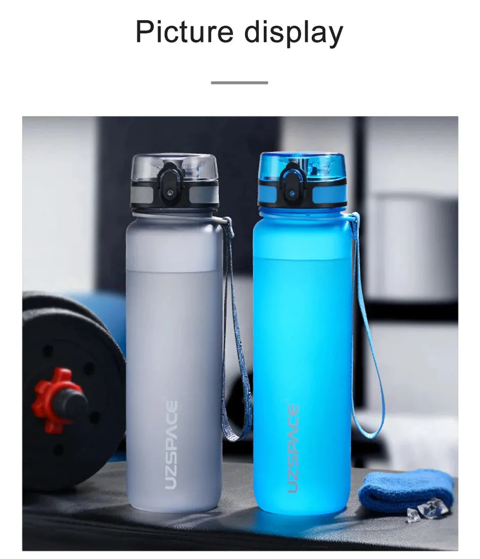 Hot Sale 500/1000ML Sports Water Bottle Shaker Outdoor Travel Portable Leakproof Drinkware Tritan Plastic Drink Bottle BPA Free - petguardiansupplies