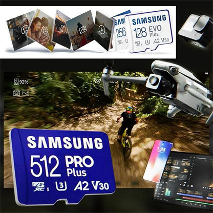 SAMSUNG Original Micro SD 64GB Memori Memory Card C10 TF MicroSD TF Cards SDXC 128GB 256GB 512GB U3 4K For Phone Drone Camera - petguardiansupplies