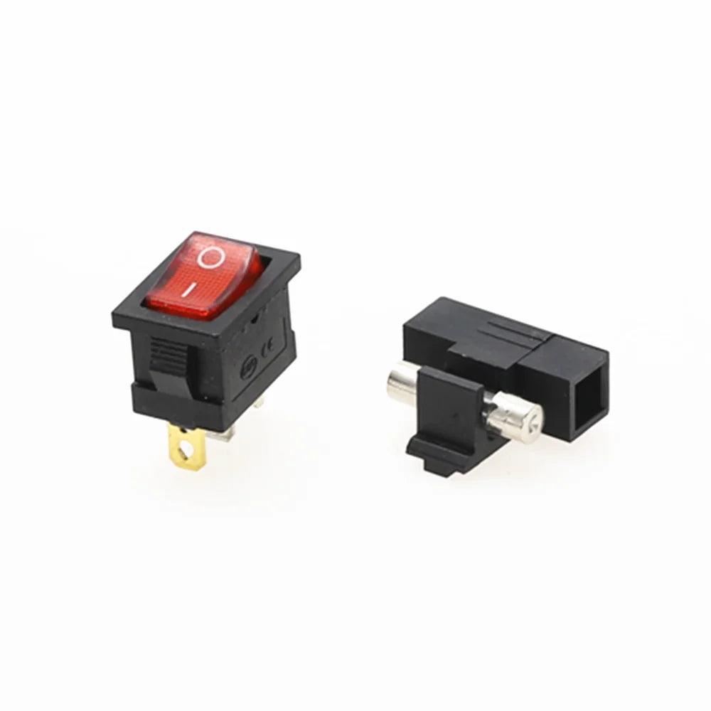 1Pcs AC-01A Power Rocker Switch IEC 3 Pin 320 C14 Inlet Power Sockets Switch Connector Plug 10A 250V - petguardiansupplies