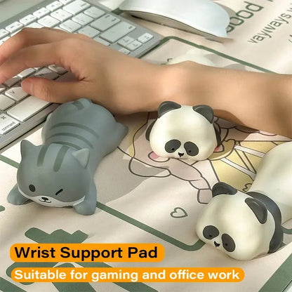 New Cute Animal Wrist Rest Mouse Pad Support Ergonomics Memory Foam Desktop Computer Laptop  Arm Rest Cat Dog Duck Panda Toys - petguardiansupplies