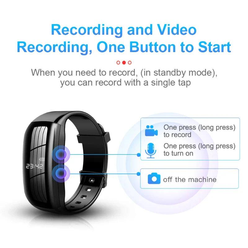 Digital Watch Mini Camera 1080p HD Wearable Camcorder Micro DV Action Voice Video Recorder Body Cam - petguardiansupplies