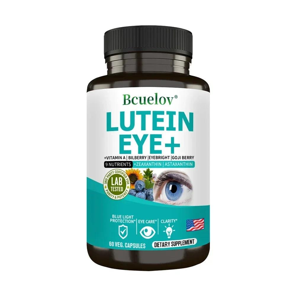 Lutein Eye + Vitamins Zeaxanthin Bilberry Supplement - Retina Eye Lens Health Relieve Eye Strain Dry Eyes & Vision Health Adults - petguardiansupplies