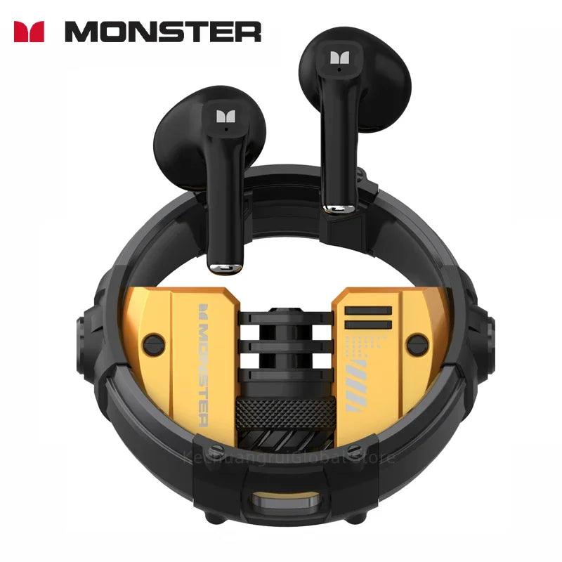 Monster XKT10 Bluetooth Earphones Wireless Headphones Gamer Headset Waterproof TWS Noise Reduction With Microphone Sports Earbud - petguardiansupplies