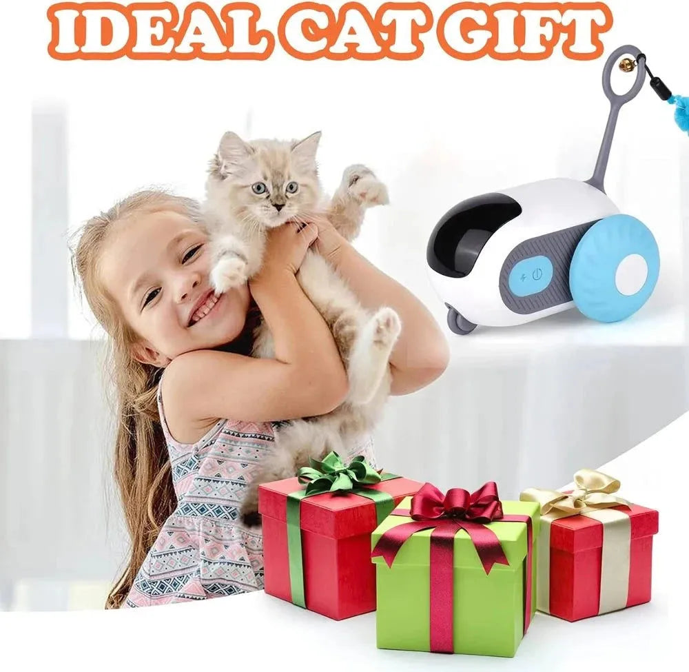 Smart Cat Toy 2 Modes Automatic Moving Remote Controlled Toy Car for Cats Dogs Interactive Playing Kitten Training Pet Supplies - petguardiansupplies