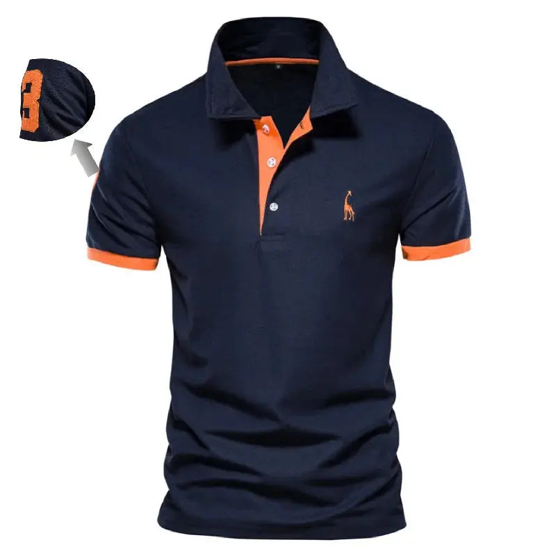 AIOPESON Embroidery 35% Cotton Polo Shirts for Men Casual Solid Color Slim Fit Mens Polos New Summer Fashion Brand Men Clothing - petguardiansupplies