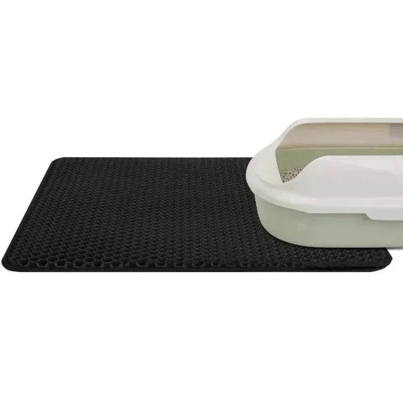 Cat Litter Mat With Gift Double Layer Waterproof Pet Litter Box Mat Non-slip Sand Cat Pad Washable Bed Mat Clean Pad Products - petguardiansupplies