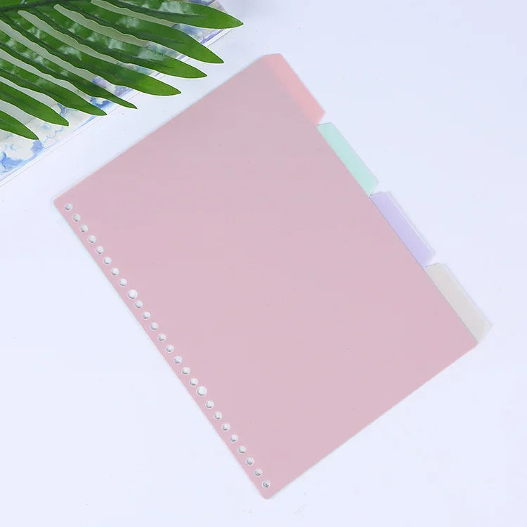 4Pcs/set B5 A5 A6 Binder Index Dividers Index Page for Loose-leaf Notebook Scrapbook Stationery Bookmark School Office Supplies - petguardiansupplies