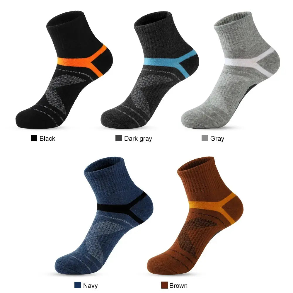 3/5/10/20 Pairs Lot Men's Socks Black Sports Socks Casual Run Autumn Winter High Quality Breathable Male Socks - petguardiansupplies