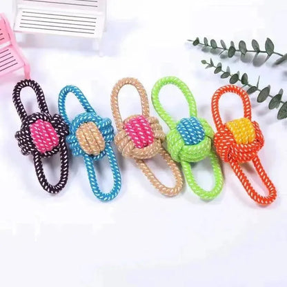 Pet Dog Toys for Large Small Dogs Toy InteractiveCotton Rope Mini Dog Toys Ball for DogsAccessories Toothbrush Chew Puppy Toy - petguardiansupplies