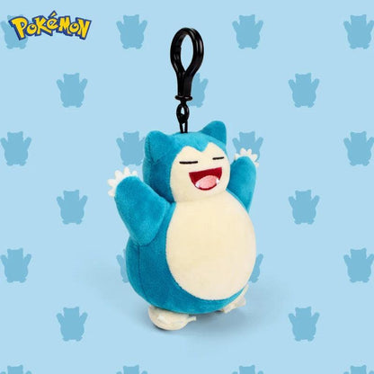 Genuine Animal Pokemon Series Pikachu Snorlax Kawaii Plush Toys Cute Pendant Keyring Keychain Birthday Party Gifts For Kid Boy - petguardiansupplies