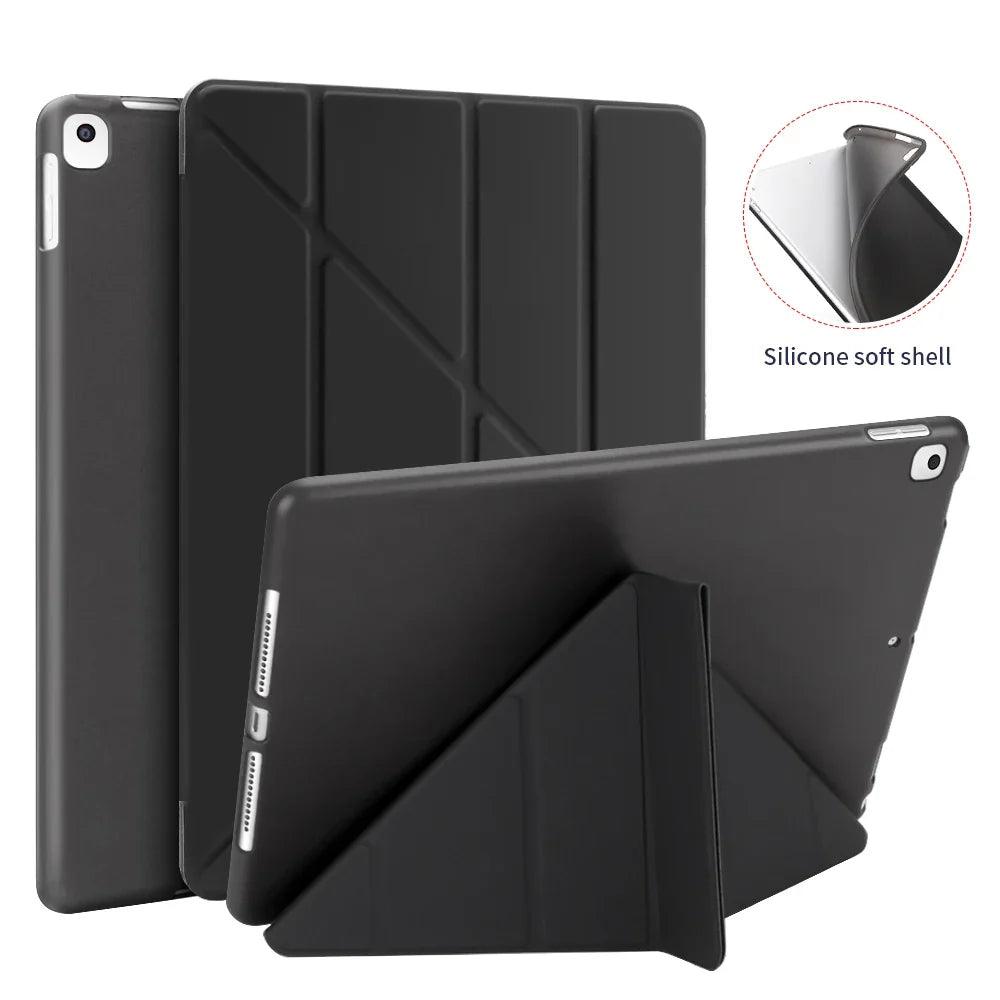 For iPad 10th 2022 Case 10.2 8th 9th 7th 2018 6th Generation Leather Case For iPad 2 3 4 Air 3 10.9 2 1 Mini 4 5 6 Silicon Cover - petguardiansupplies