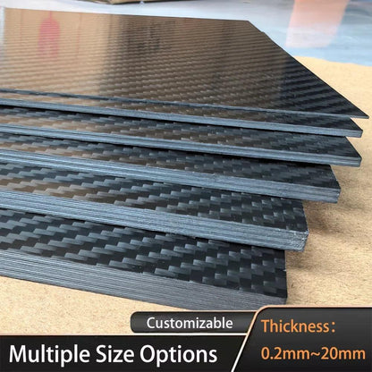 1PCS 200x300mm carbon fiber board Plate Panel Sheets High Composite Hardness Material 0.5mm 1mm 2mm 3mm 4mm 5mm Thickness For RC - petguardiansupplies