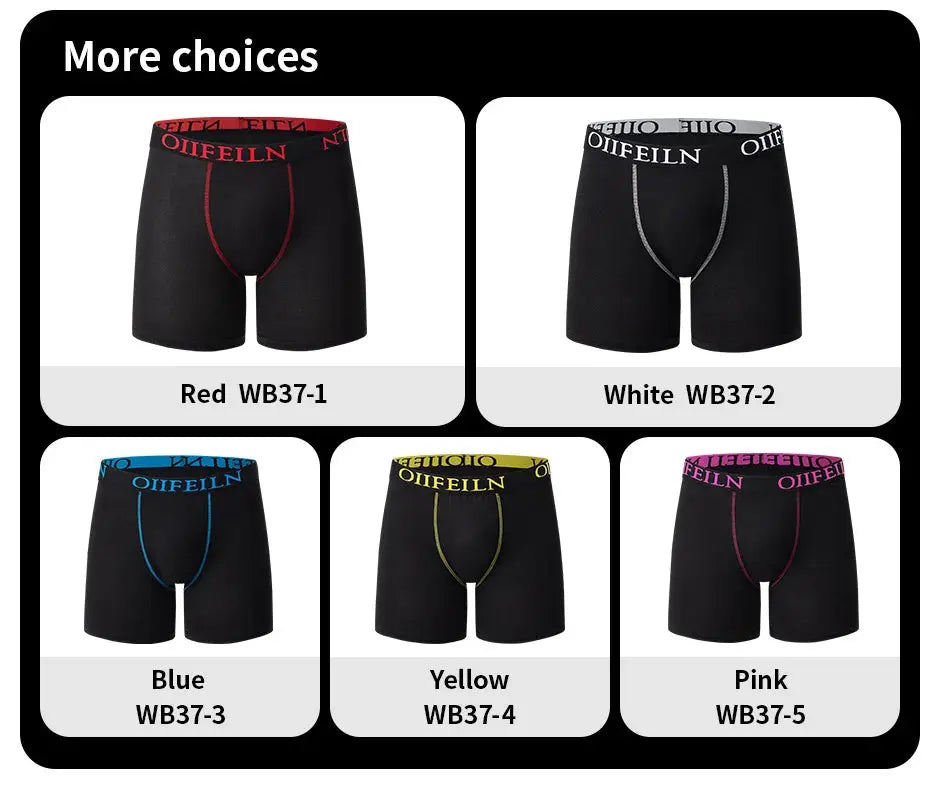 5 /10 Pcs Fashionable Men's Long Underwear Casual Boyshort Youth Sports Shorts Comfortable Breathable Stretch Shorts Underwear - petguardiansupplies