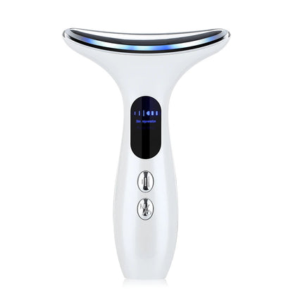 Rejuvenation anti-wrinkle face massager EMS Microcurrent Neck Beauty Device LED Firming skin care tool for chin facial lifting - petguardiansupplies